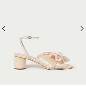 Loeffler Randal Dahlia Almond Pleated Bow Heel